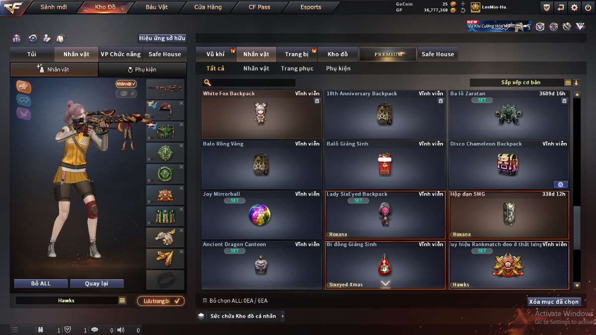 shop acc cf uy tin gia re